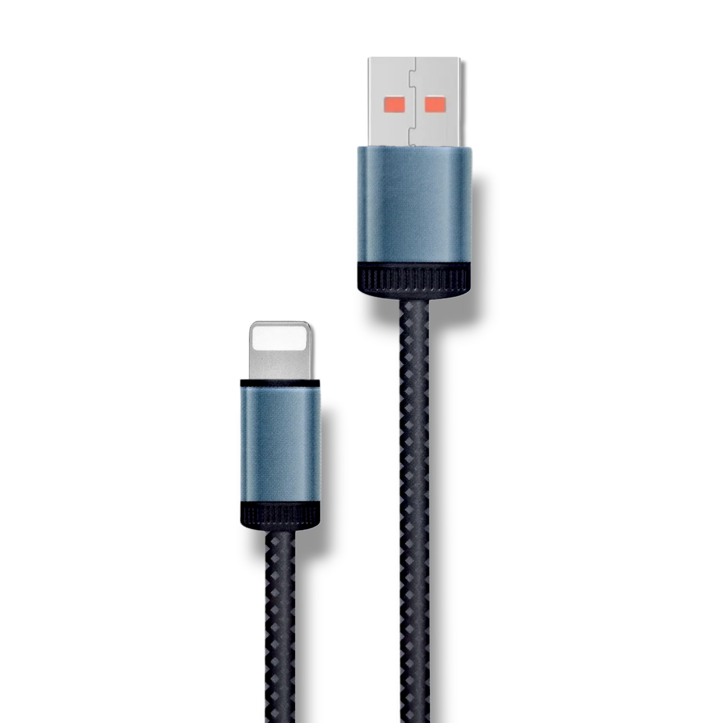 CABLE USB-A A LIGHTNING 3A 1M TRENZADO - LZY