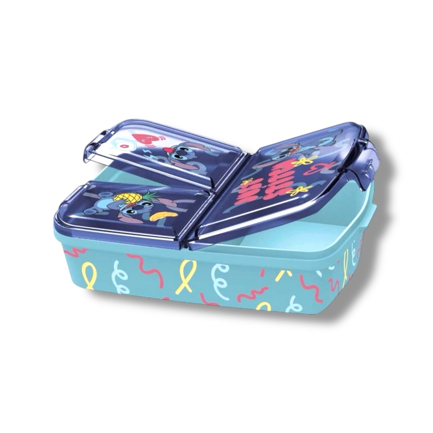 SANDWICHERA PLÁSTICA CON DISEÑO DE STITCH PARA NIÑ@S