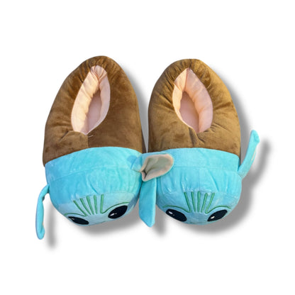 PANTUFLAS CON DISEÑO DE BABY YODA - TALLA 35 - 40