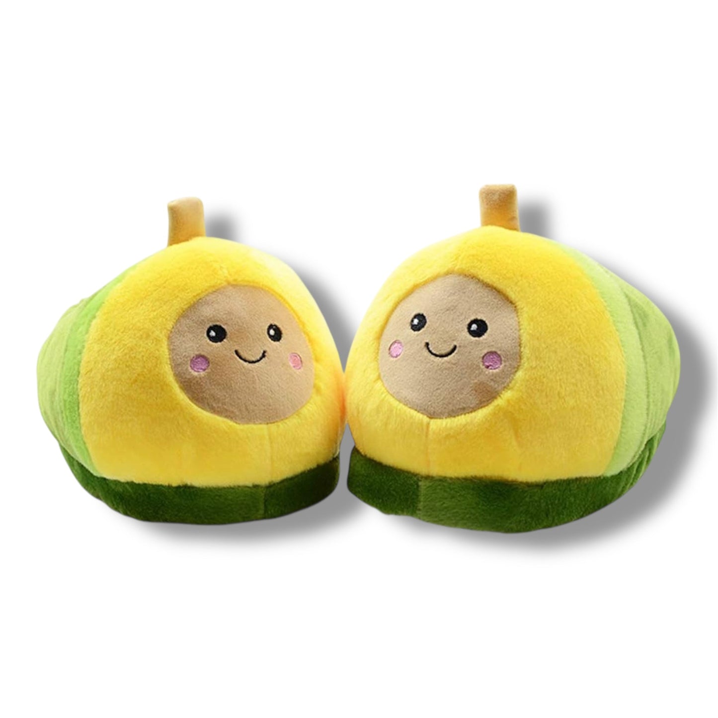 PANTUFLAS CON DISEÑO DE AGUACATE - TALLA 35 - 40
