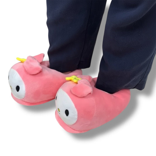 PANTUFLAS CON DISEÑO DE MY MELODY - TALLA 35 - 40