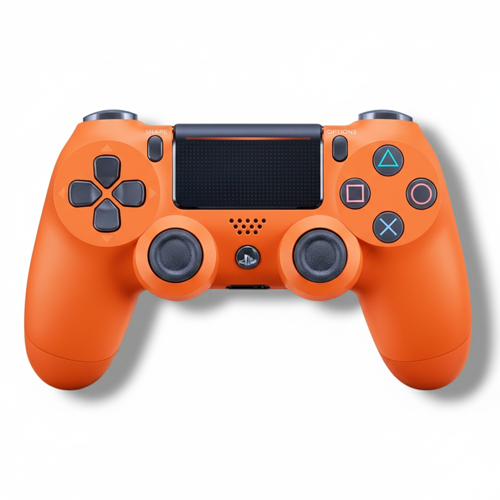 MANDO INALÁMBRICO GENERICO DUALSHOCK PS4 - NARANJA