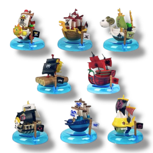 FIGURAS DE BARCOS DE ONE PIECE - DIFERENTES DISEÑOS - 1 UNIDAD