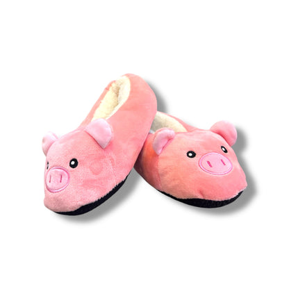 PANTUFLAS EN FORMA DE CERDITO - TALLA 24 - 30