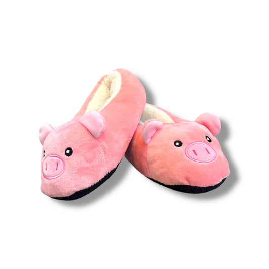 PANTUFLAS EN FORMA DE CERDITO - TALLA 24 - 30