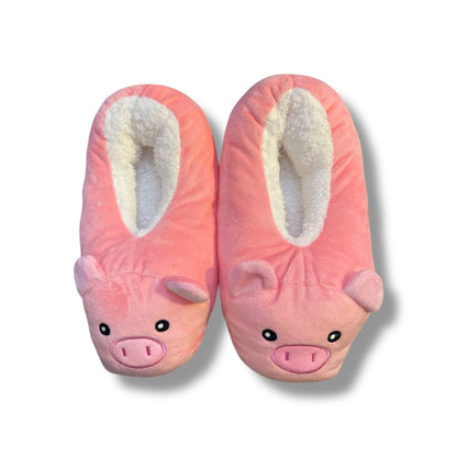 PANTUFLAS EN FORMA DE CERDITO - TALLA 35 - 40