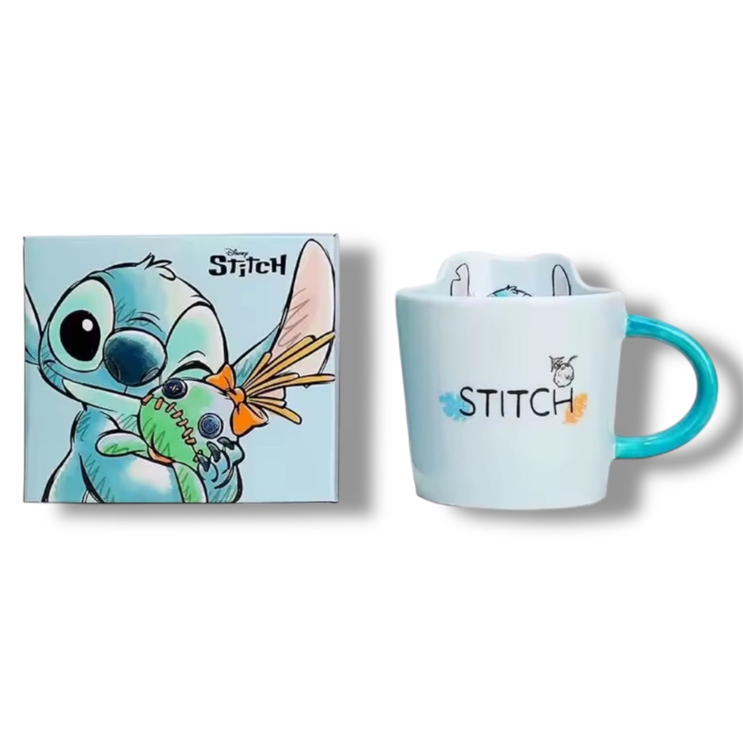 SET DE CERÁMICA CON DISEÑO DE STITCH