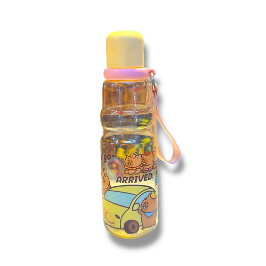 BOTELLA PLÁSTICA CON DISEÑO DE CAPIBARA PARA NIÑ@S