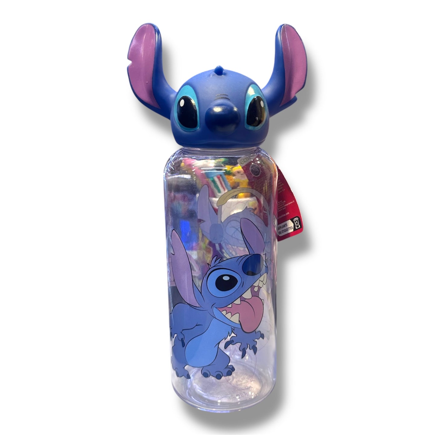 BOTELLA PLÁSTICA CON DISEÑO DE STITCH PARA NIÑ@S