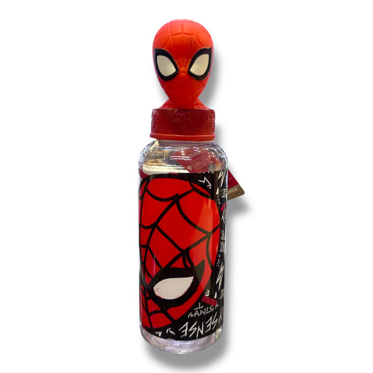 BOTELLA PLÁSTICA CON DISEÑO DE SPIDERMAN PARA NIÑ@S