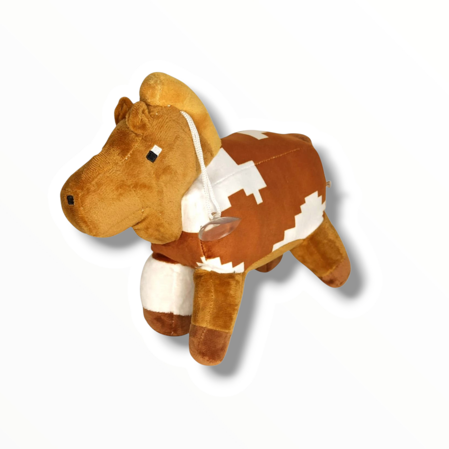 PELUCHE EN FORMA DE CABALLO DE MINECRAFT DE 20 CM APROX