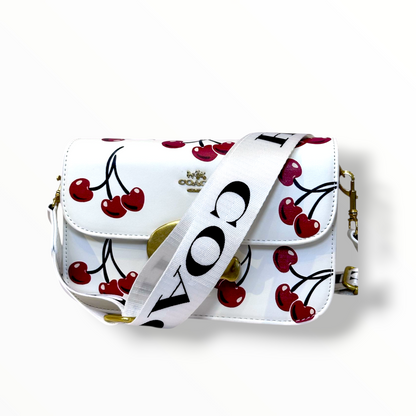 BOLSO ESTILO COACH - DISEÑO DE CEREZAS