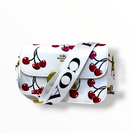 BOLSO ESTILO COACH - DISEÑO DE CEREZAS