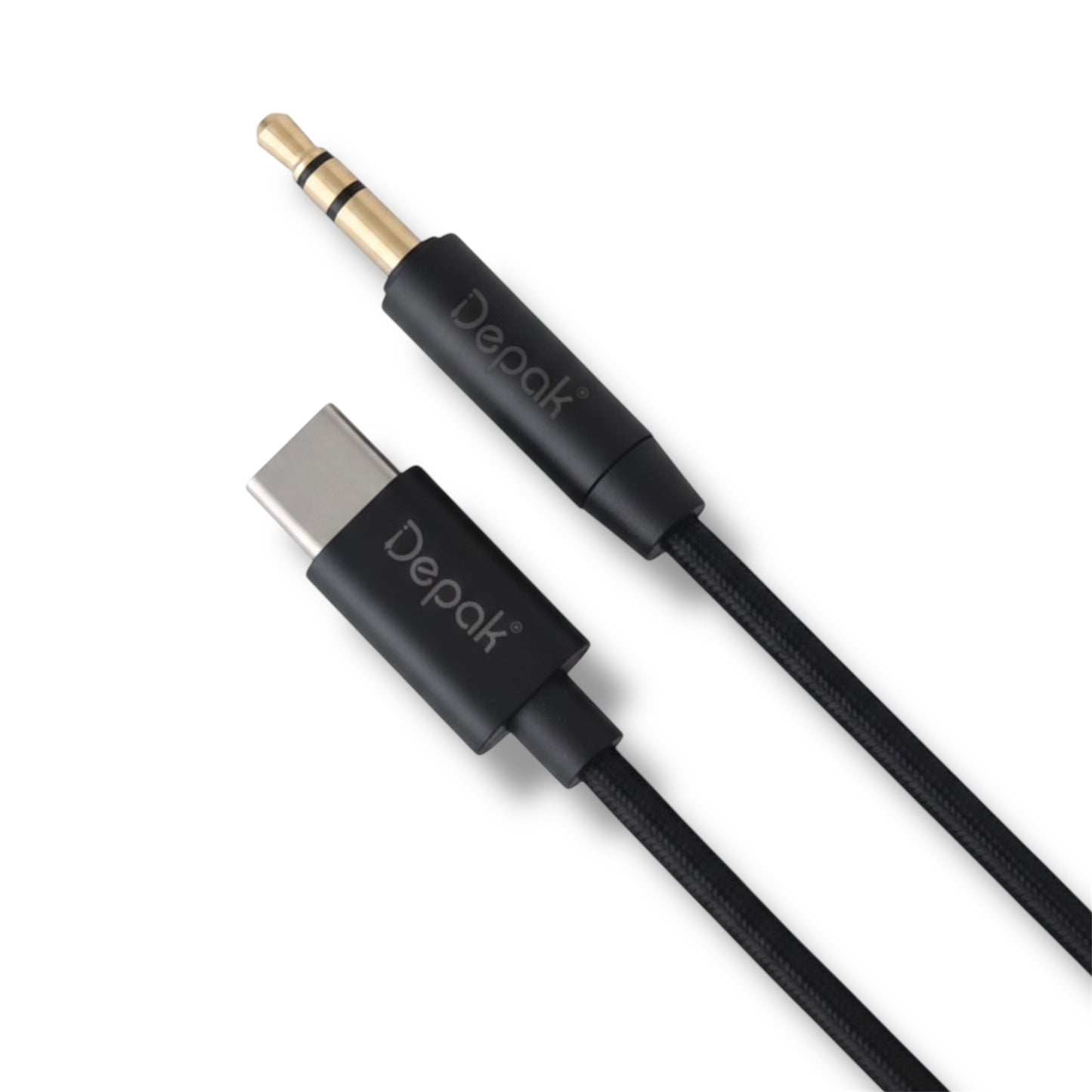 CABLE AUXILIAR USB-C A 3.5 mm 1.2m - DEPAK DY-X5