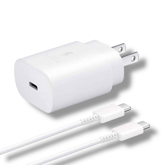 CARGADOR DE 25W USB-C CON CABLE USB-C A USB-C - KKYJ-018