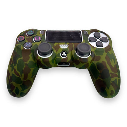 FUNDA PROTECTOR DE SILICONE PARA MANDO INALÁMBRICO DUALSHOCK PS4 - CAMUFLADO VERDE
