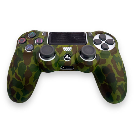 FUNDA PROTECTOR DE SILICONE PARA MANDO INALÁMBRICO DUALSHOCK PS4 - CAMUFLADO VERDE