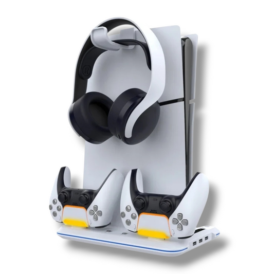 SOPORTE Y CARGADOR VERTICAL PARA PLAYSTATION 5 SLIM - IPEGA PG-P5S020W