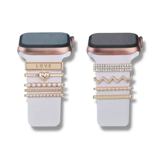 CHARMS DE ACERO PARA BANDAS DE APPLE WATCH - VARIOS DISEÑOS