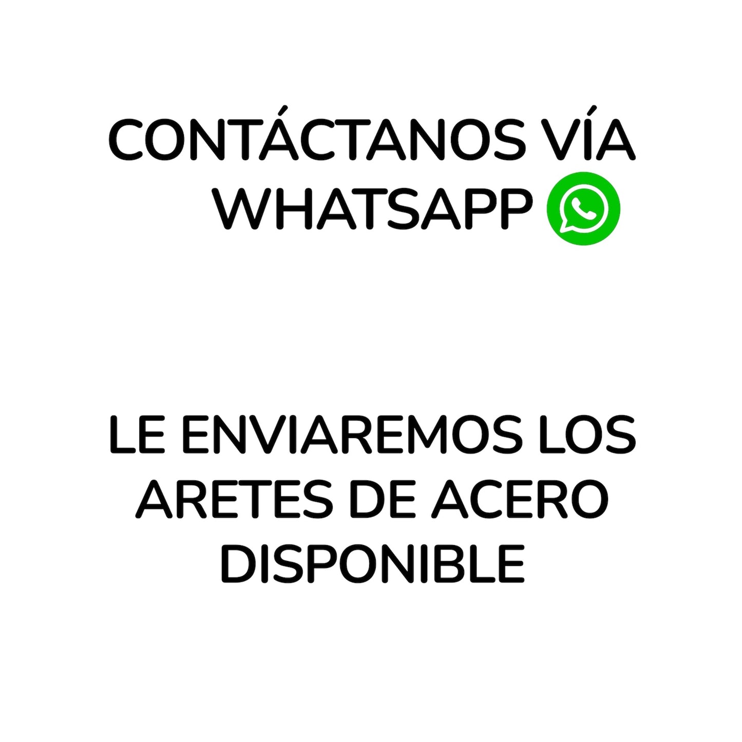 ARETES SENCILLOS DE ACERO PARA DAMA - DIFERENTES DISEÑOS