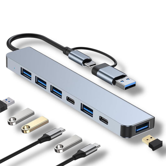 HUD 7 EN 1 USB-A / USB-C - BYL-2217TU