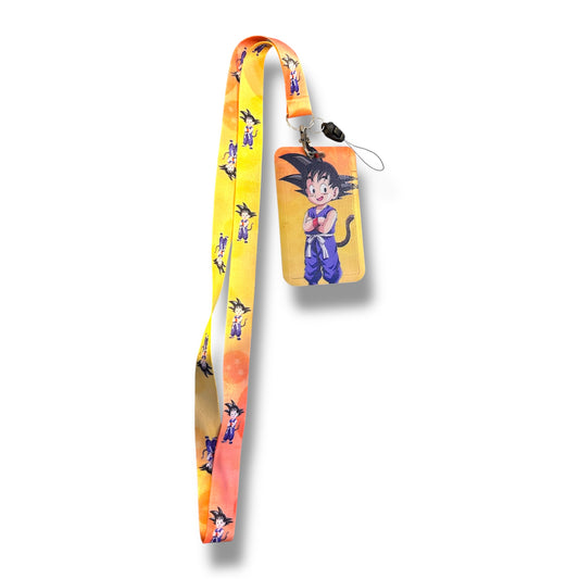 LANYARD CON DISEÑO DE GOKU DE DRAGON BALL