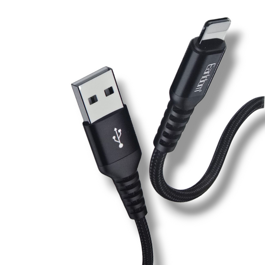 CABLE USB-A A LIGHTNING 1M TRENZADO -EC-121i