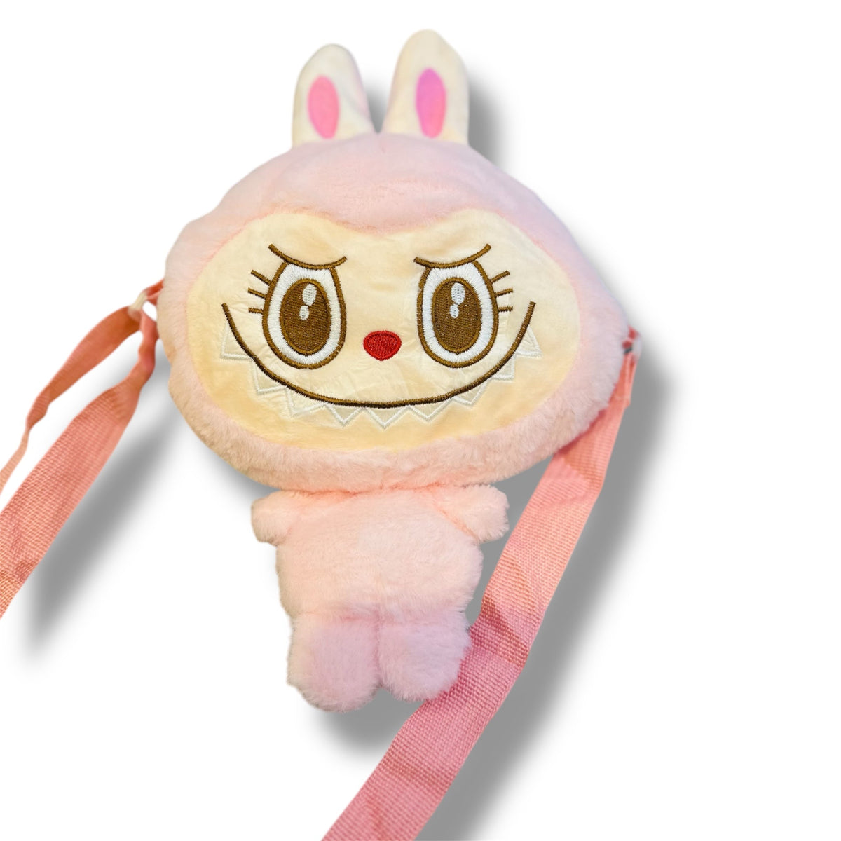 BOLSO MANO LIBRE DE LABUBU-ROSA