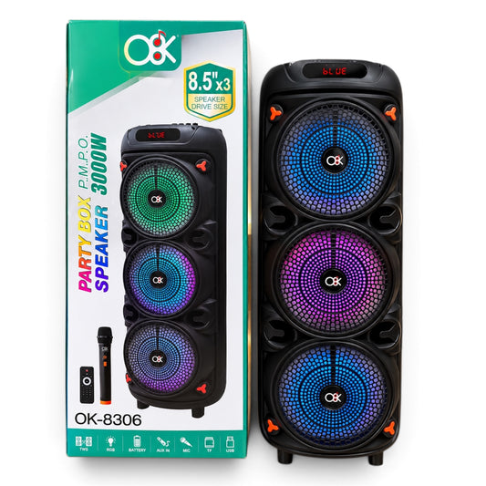 PARLANTE / BOCINA PARTY BOX - OK-8306