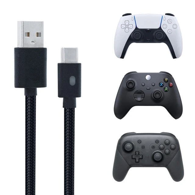 CABLE USB-A A USB-C 3M PARA MANDO PS5, Xbox X/S, NINTENDO SWITCH - DOBE TY-0803B