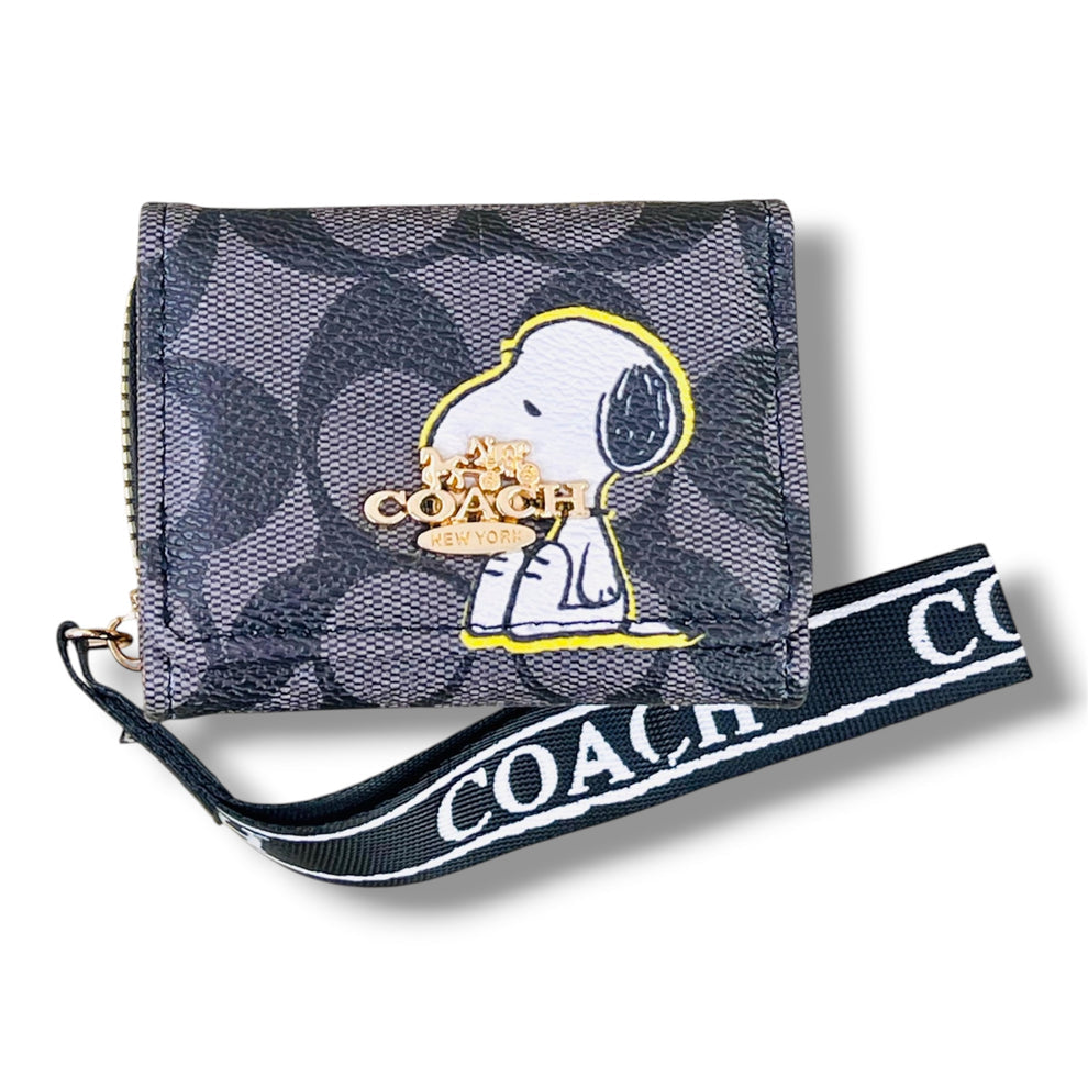 BILLETERA + TARJETERO CON DISEÑO DE SNOOPY - VARIOS DISEÑOS