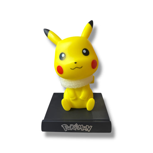 CABEZÓN Y PORTA CELULARES DE PIKACHU - 12 CM APROX