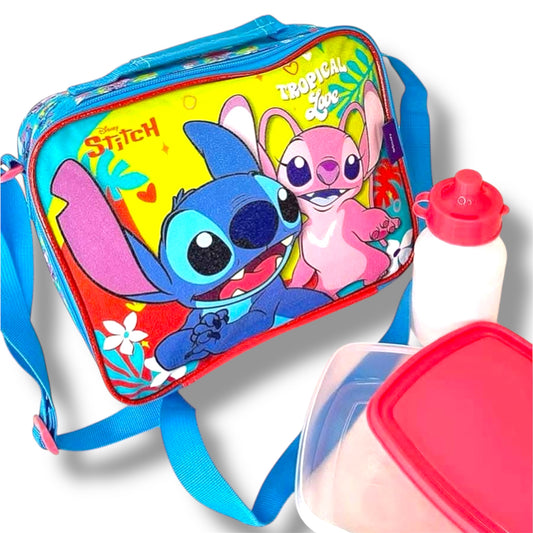 LONCHERA TÉRMICA INFANTIL STITCH - DIFERENTES DISEÑOS - 1 UNIDAD
