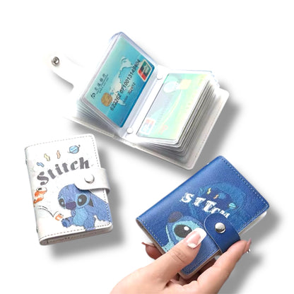 TARJETEROS CON DISEÑOS DE STITCH DE 10 CM