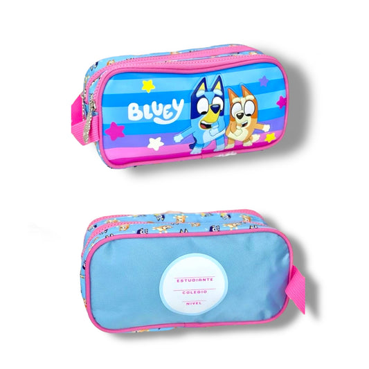 CARTUCHERA CON ESTAMPADO DE BLUEY PARA NIÑ@S