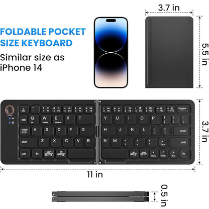 TECLADO INALÁMBRICO PLEGABLE - B023