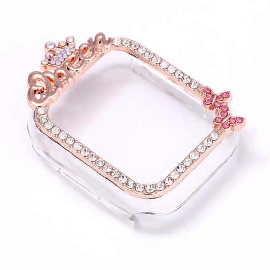 CASE APPLE WATCH 41mm - ROSA ADIAMANTADO - VARIOS DISEÑOS