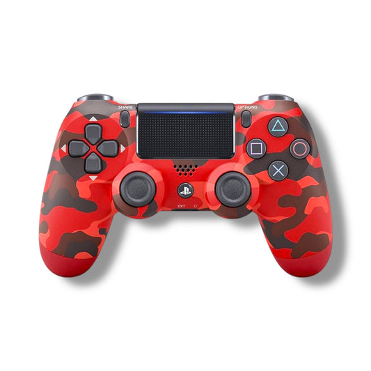 MANDO INALAMBRICO GENERICO DUALSHOCK 4 PLAYSTATION 4 - ROJO CAMUFLADO