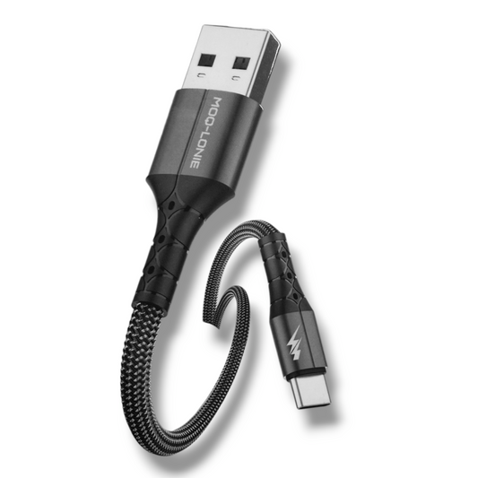 CABLE USB-A a USB-C 1M TRENZADO - MOQ LONIE LON-017