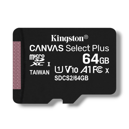 KINGSTON CANVAS SELECT PLUS 64 GB MICROSD CLASE 10