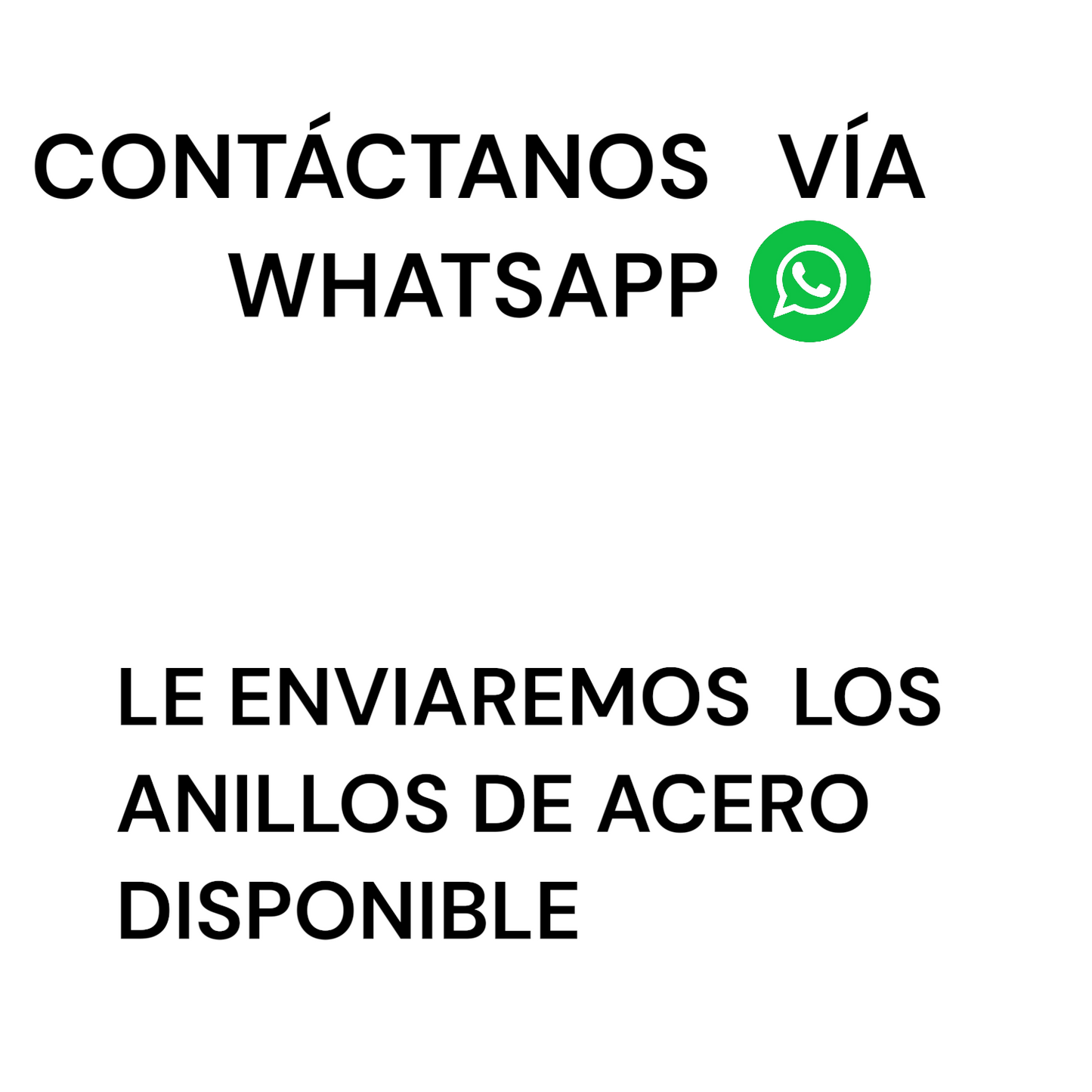 ANILOS DE ACERO - DIFERENTES DISEÑOS