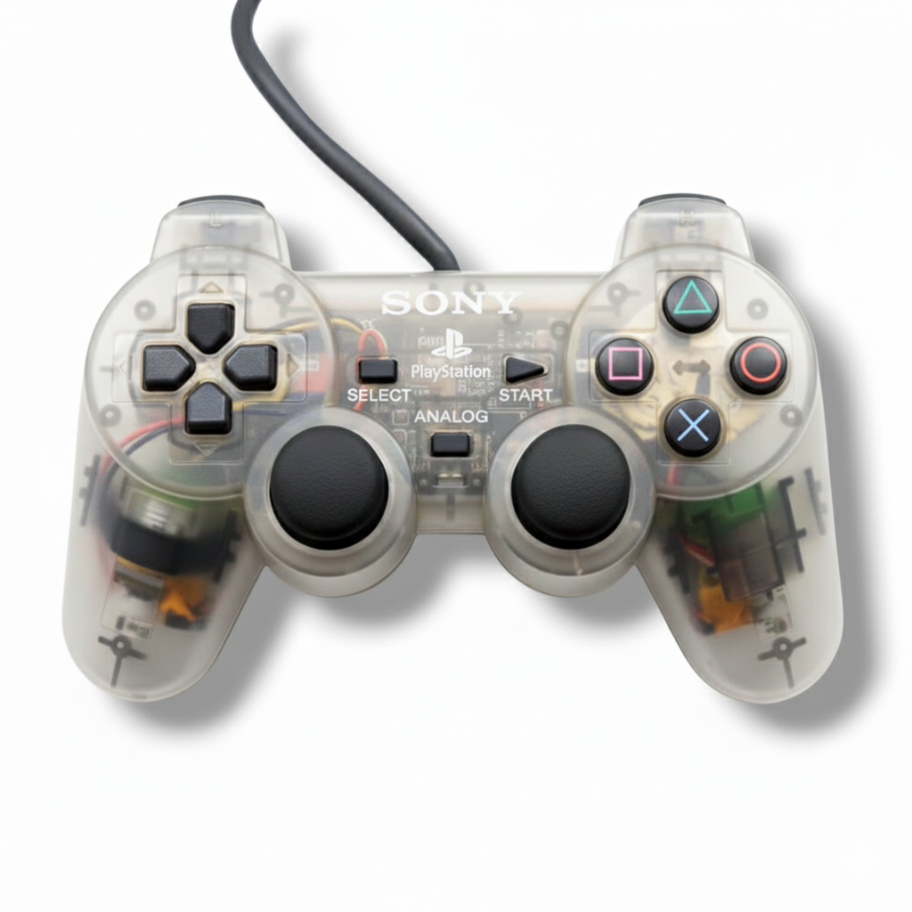MANDO DUALSHOCK 2 GENÉRICO PS2 - TRASPARENTE