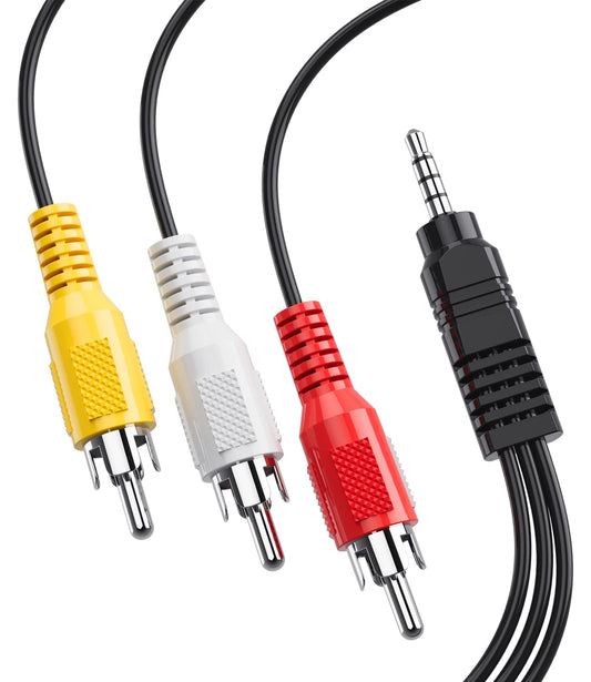 CABLE RCA A MINI JACK DE AV 1.5M