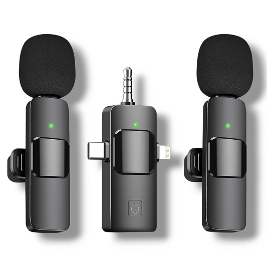 MICRÓFONO INALÁMBRICOS 3 EN 1 USB-C / LIGHTNING / 3,5 mm