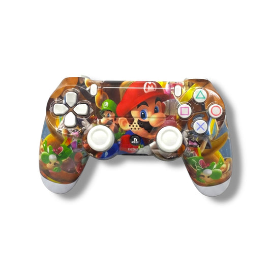 MANDO INALAMBRICO GENERICO DUALSHOCK 4 PLAYSTATION 4 - DISEÑO DE MARIO BROS
