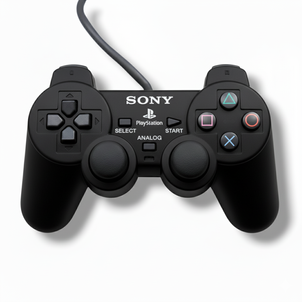 MANDO DUALSHOCK 2 GENÉRICO PS2 - NEGRO