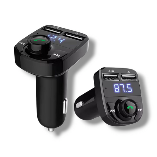 CARGADOR Y ADAPTADOR BLUETOOTH PARA CARRO - X8