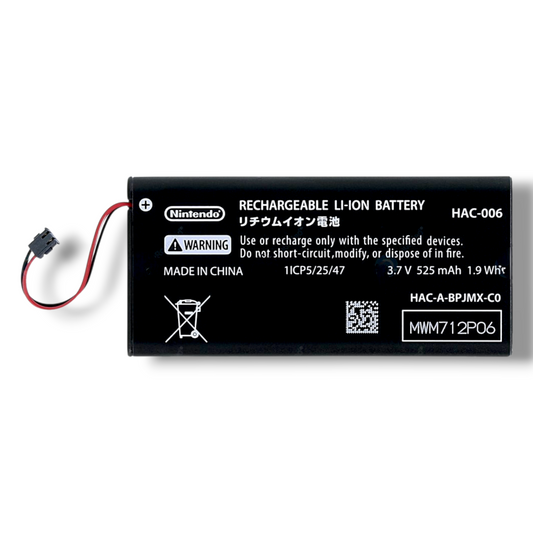 CAMBIO DE BATERÍA NINTENDO RECARGABLE LI-ION MOD. HAC-006 3.7V 525MAH 1.9WH PARA JOY-CON L/R