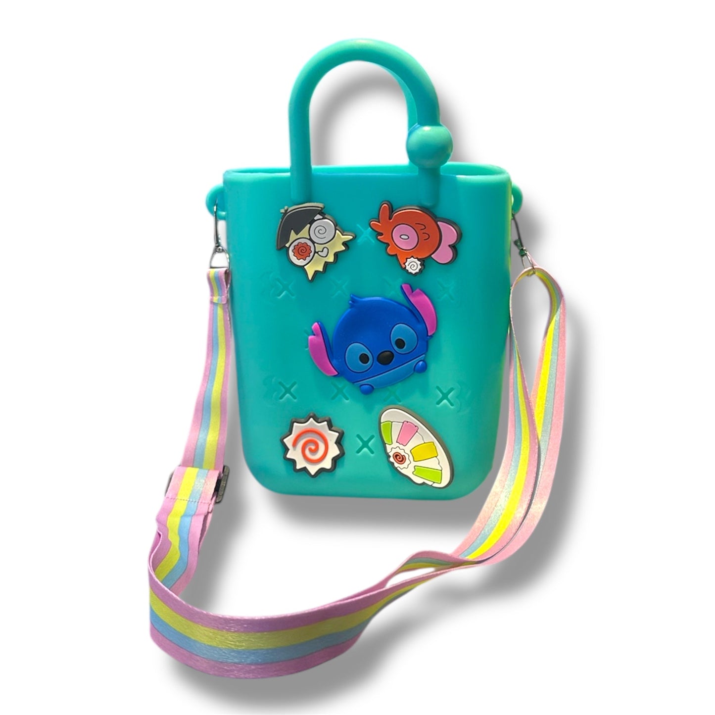 BOLSO PEQUEÑO DE SILICONE CON DISEÑO DE STICH
