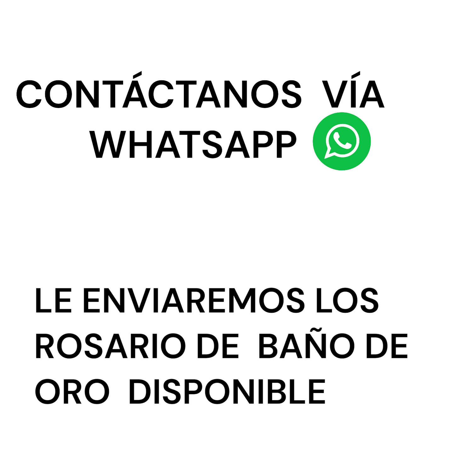 ROSARIO DE BAÑO DE ORO - 1  UNIDAD